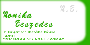 monika beszedes business card