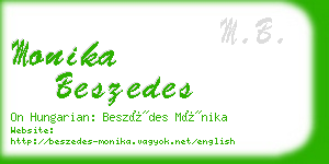 monika beszedes business card